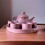 Ceramic Teapot Set - Light Pink