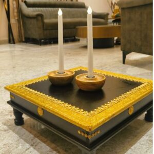 Beautiful & Antique Wooden Chowki