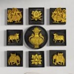 Set of 9 Decorative Wall Motifs